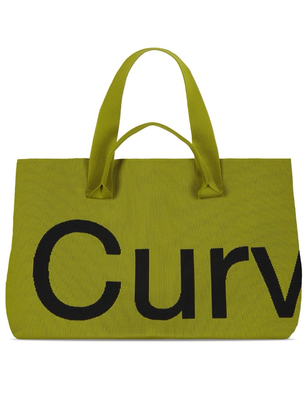 Olive Green Logo Canvas Tote Bag